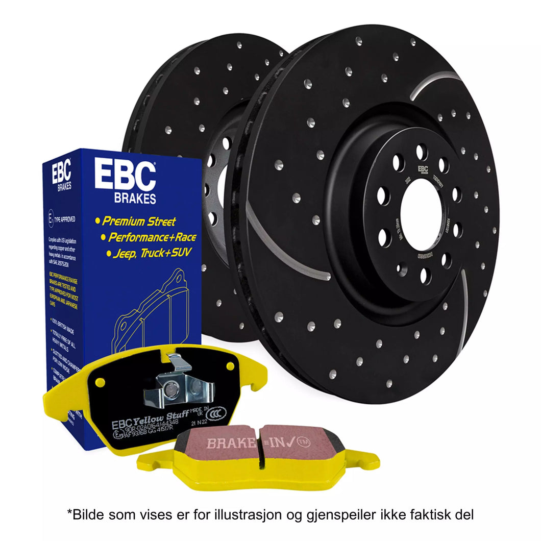 EBC Bremseskiver og klosser bak JK